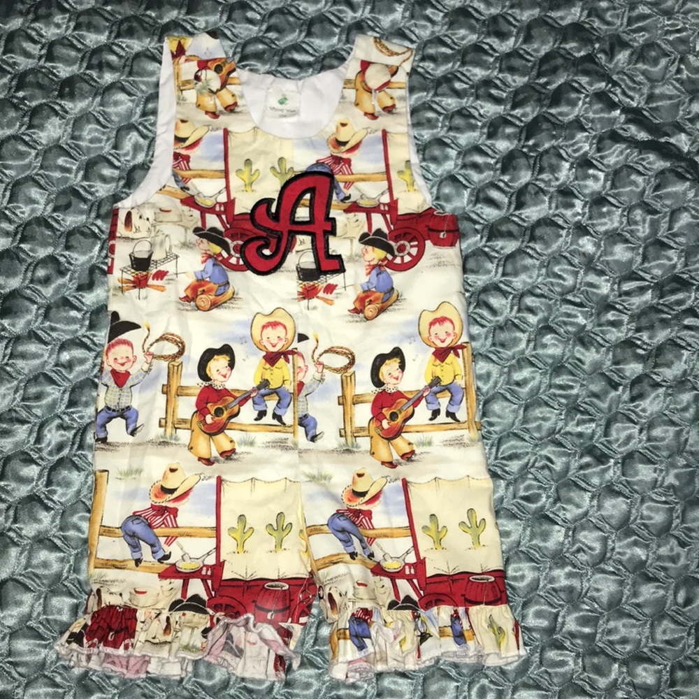 Rodeo romper I had made for my daughter